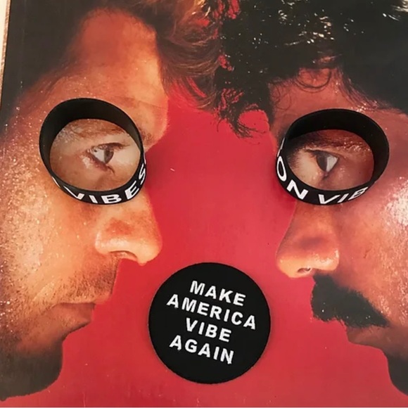 New Black And White Make America Vibe Again  3" Embroidery Iron-on Custom Patch - Picture 8 of 10